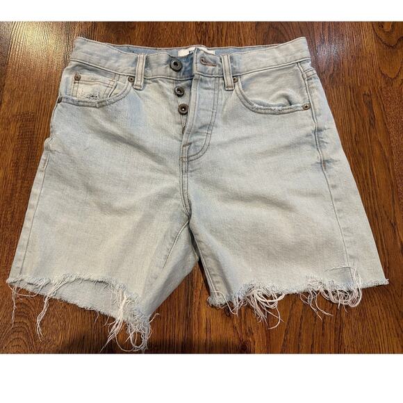 Pistola Women's Nova High Rise Cutoff Shorts - Light Wash Size 24 Summer Staple - Picture 1 of 8